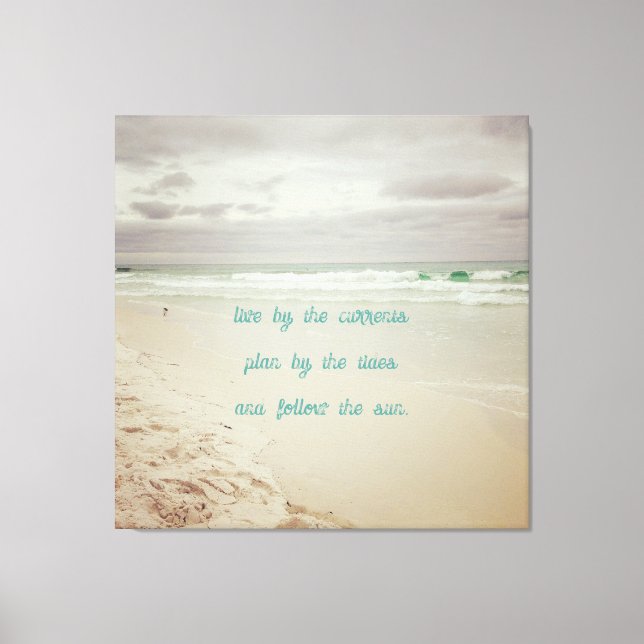 Colour Beach Life Wisdom Leinwanddruck (Vorderseite)