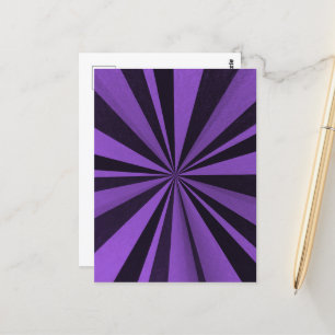 Colour Burst - Lila Postkarte