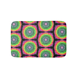 Colour Burst Rainbow Prism Mandala Badematte