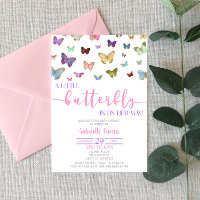 Colour Butterfly Themed Girl Babydusche