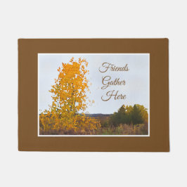 Colour Cottonwood Tree Impressionist Art Zitat Fußmatte