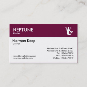 Colour Header - Dark Crimson - Neptun Visitenkarte