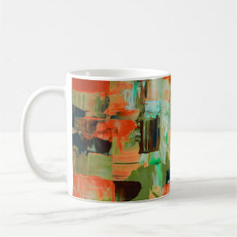 Colour Rush Abstract Oil Paint V Mug Kaffeetasse