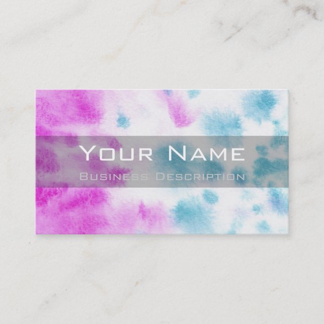 Colour splantation Business Card Visitenkarte (Vorderseite)