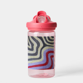 Coloured Waves Water Bottle Trinkflasche