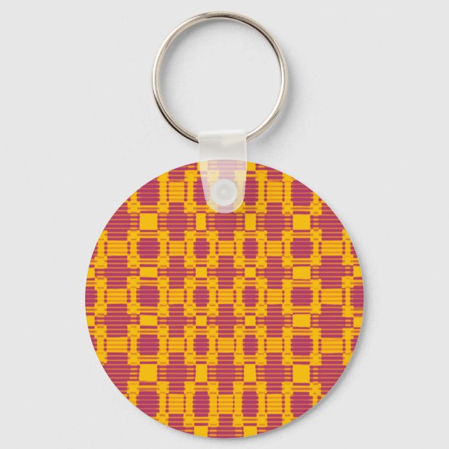 Colourful blurred chequered pattern schlüsselanhänger (Vorderseite)