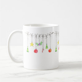 Colourful Christmas Ornaments Kaffeetasse