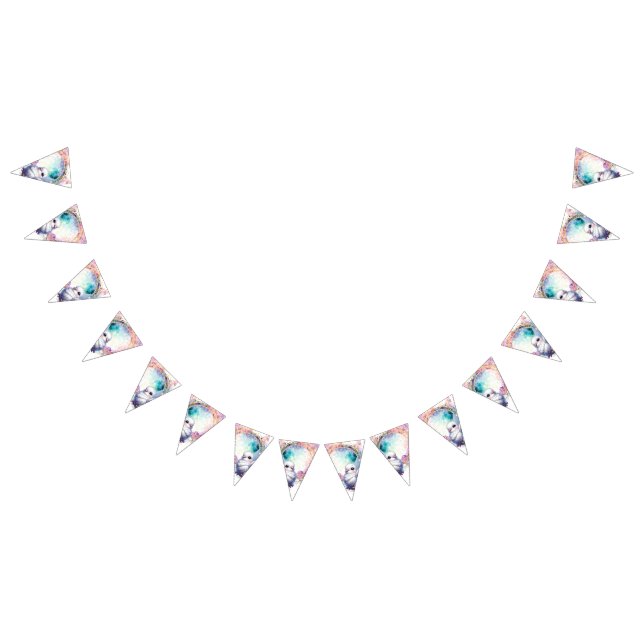 Colourful Dove Wimpelkette (Alle)