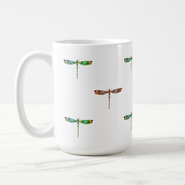  Colourful Dragonfly Mug (Gauche)