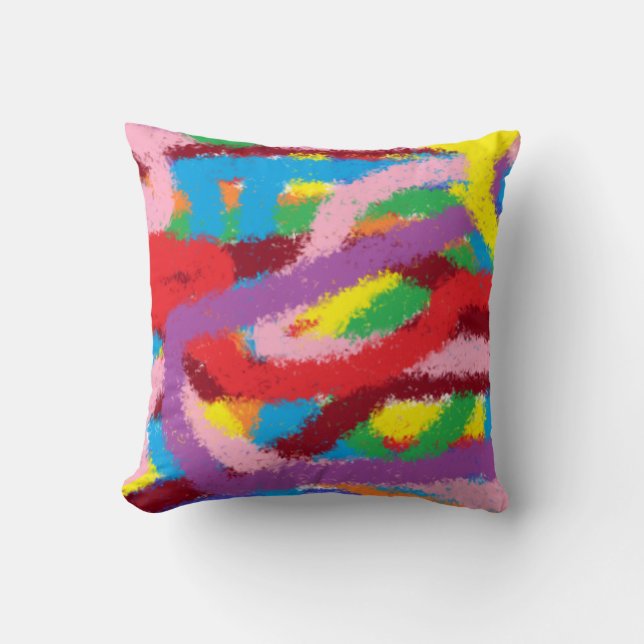 Colourful drawn pillow for Childreen's room Kissen (Vorderseite)