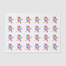 Colourful Little Bird Seidenpapier