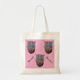 Colourful Owl Tote Bag Tragetasche