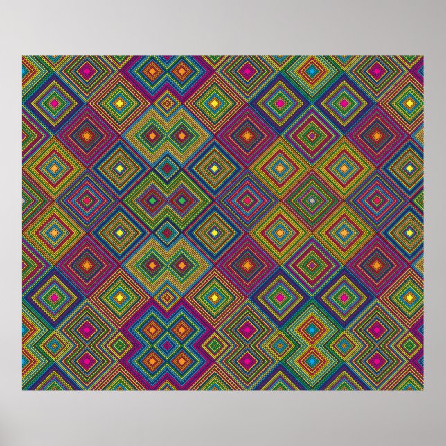 colourful poster design features a vibrant rainbow (Vorne)