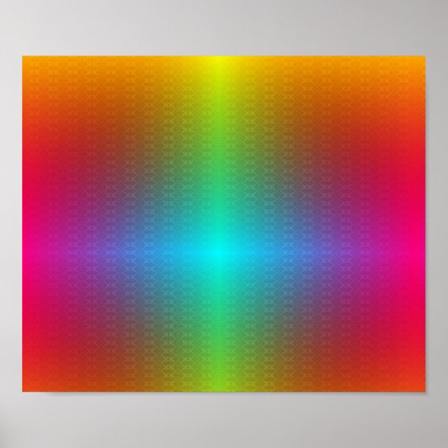 colourful poster design features a vibrant rainbow (Devant)