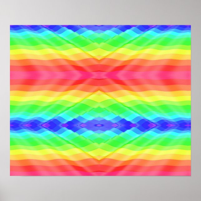 colourful poster design features a vibrant rainbow (Vorne)