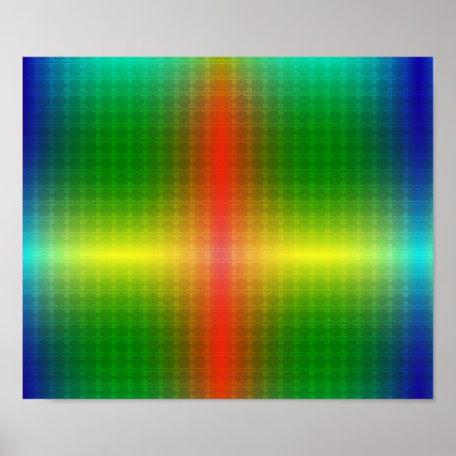 colourful poster design features a vibrant rainbow (Vorne)