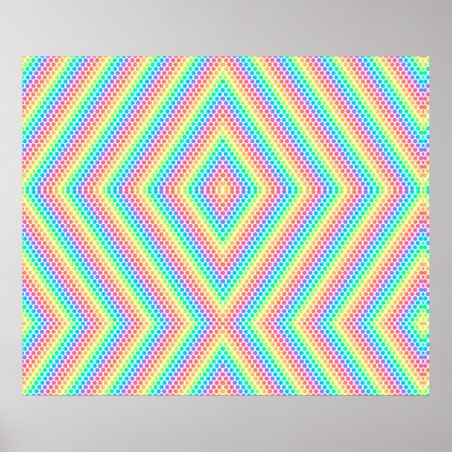 colourful poster design features a vibrant rainbow (Vorne)