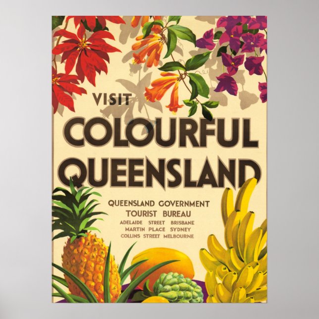 Colourful Queensland, Australia Poster (Vorne)