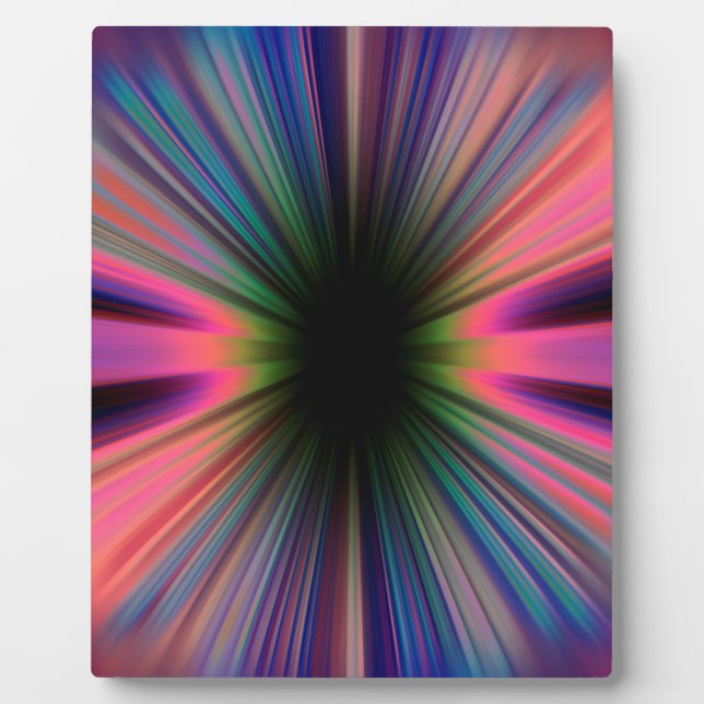 Colourful sunburst rays fotoplatte (Vorderseite)