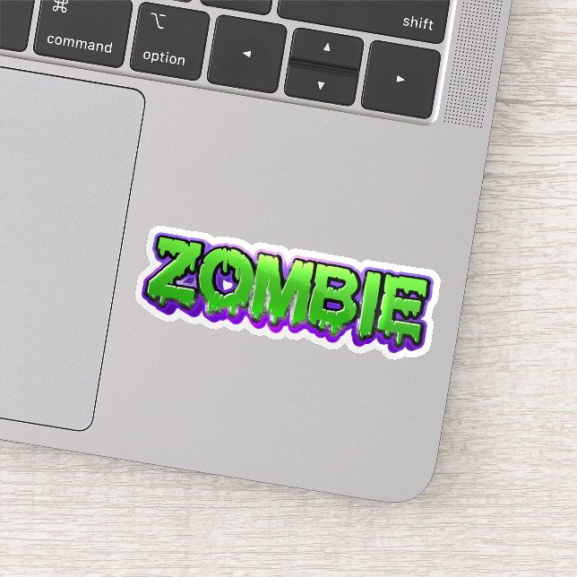Colourful zombie sticker  (Détail)