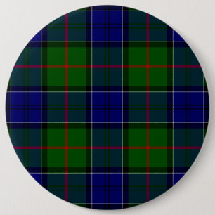 Colquhoun Tartan Blau kariert Button