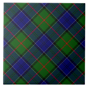 Colquhoun Tartan Blau kariert Fliese