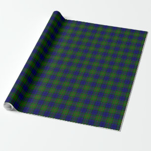 Colquhoun Tartan Blau kariert Geschenkpapier