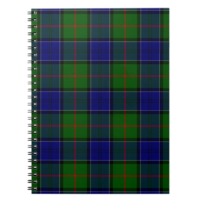 Colquhoun Tartan Blau kariert Notizblock (Vorderseite)