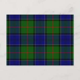 Colquhoun Tartan Blau kariert Postkarte