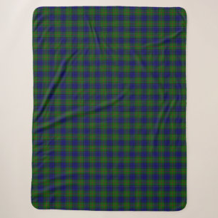 Colquhoun Tartan Blau kariert Sherpadecke