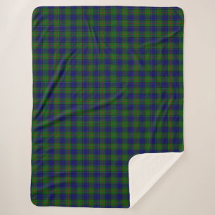 Colquhoun tartan bleu vert plaid