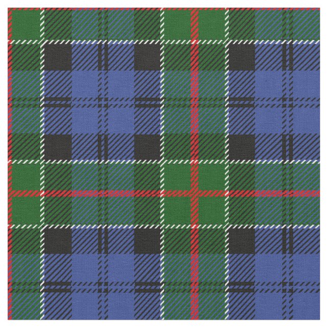 Colquhoun Tartan-Druck Stoff (Nahaufnahme)
