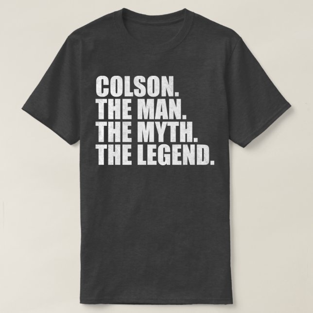 ColsonColson Name Colson Vorname T-Shirt (Design vorne)