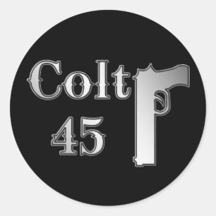 Colt 45 runder aufkleber