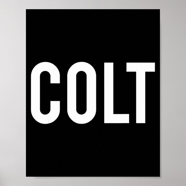 Colt - Cool New Funny Name Fan Gift Tee  Poster (Vorne)