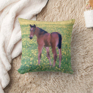 Colt in Dandelion Field Kissen