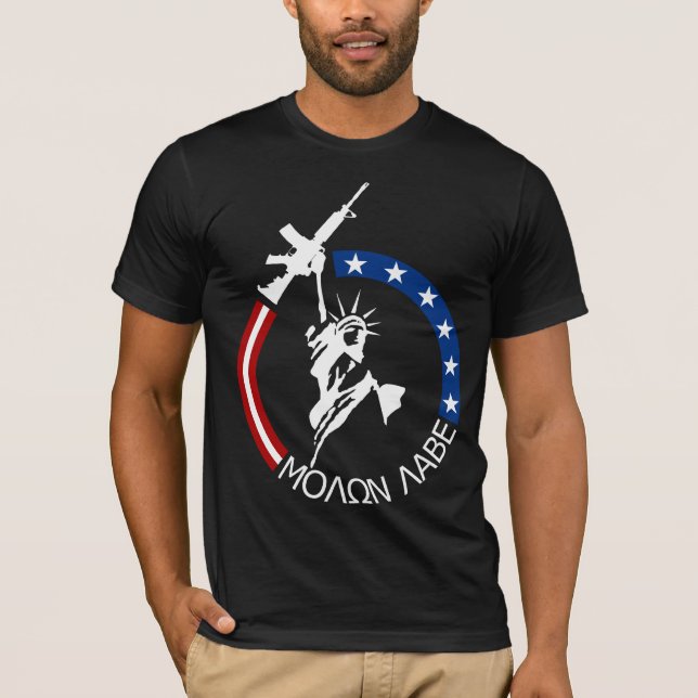 Colt M4A2 - MOLON LABE T-Shirt (Vorderseite)