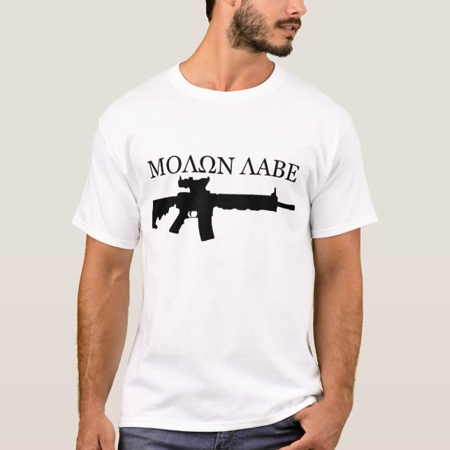 Colt M4A3 - MOLON LABE T-Shirt (Vorderseite)