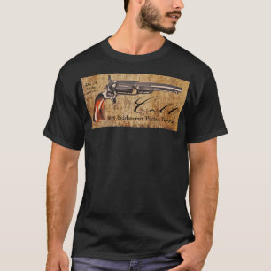 Colt-Modell Sidehammer Taschen-Revolver-Entwurf T-Shirt
