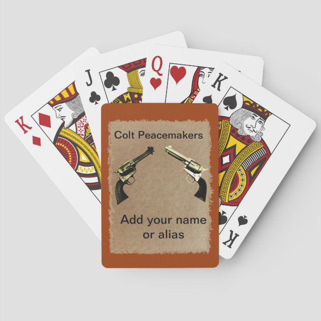 Colt Peacemaker spielen Karten Spielkarten (Rückseite)