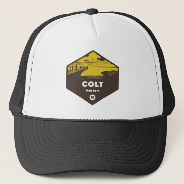 Colt Staat Park Rhode Island Truckerkappe (Vorderseite)
