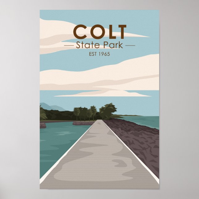 Colt Staat Park Rhode Island Vintag Poster (Vorne)