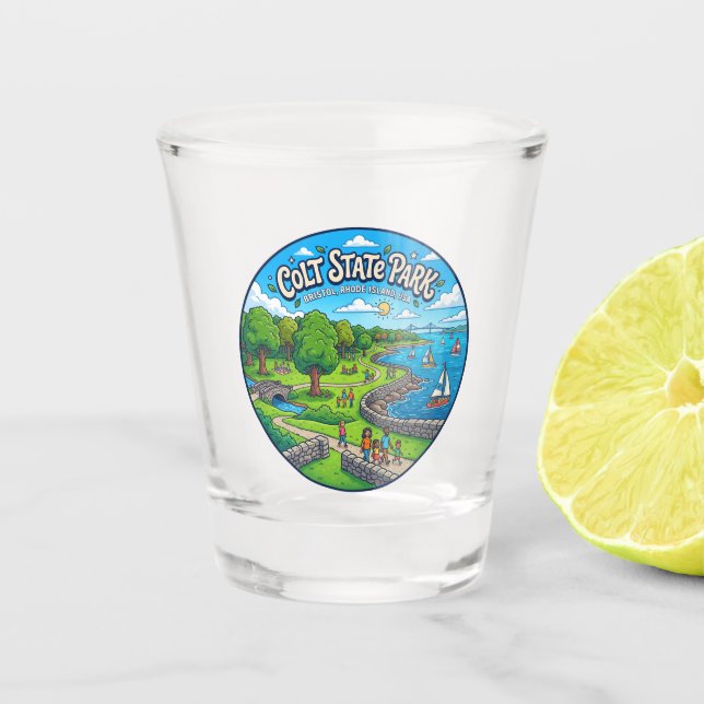 Colt State Park USA Schnapsglas (Vorderseite)