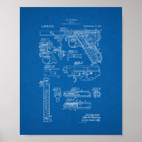 Colt Woodsman Feuerwaffenpatent - Blueprint