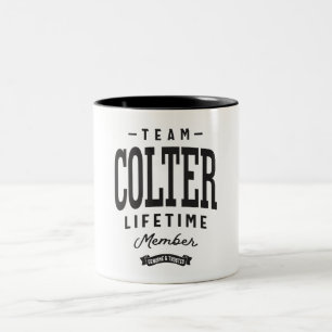 Colter Lifetime Member Personalisiert Name Colter Zweifarbige Tasse