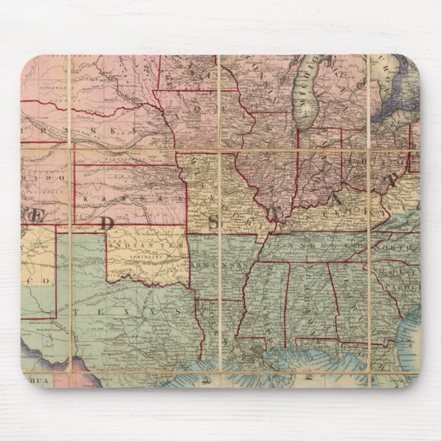 Colton-Bahn und Militärplan Mousepad (Vorne)