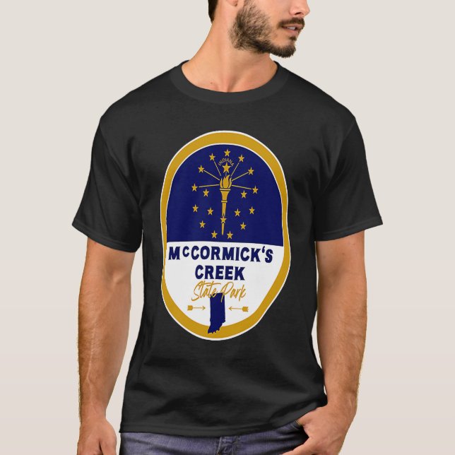 Colton California CA Flag and Bear Abzeichen Souve T-Shirt (Vorderseite)