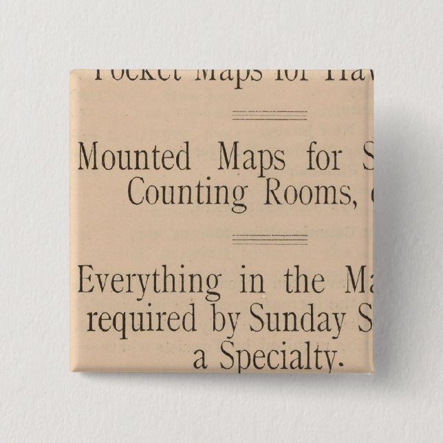 Colton's Driving and Wheeling Map of the US Button (Vorderseite)