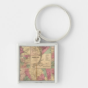 Coltons Pläne der US-Häfen Schlüsselanhänger