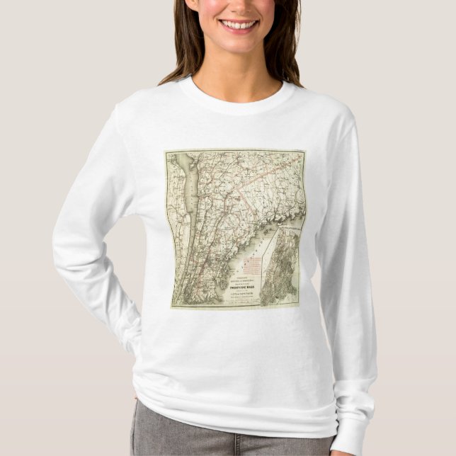 Coltons treibende und drehende Karte der US 2 T-Shirt (Vorderseite)